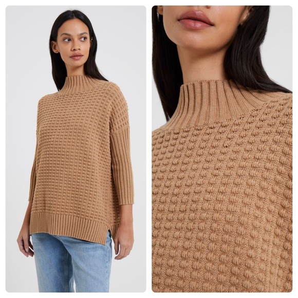 French Connection Sweaters - French Connection Mozart Popcorn Cotton Sweater